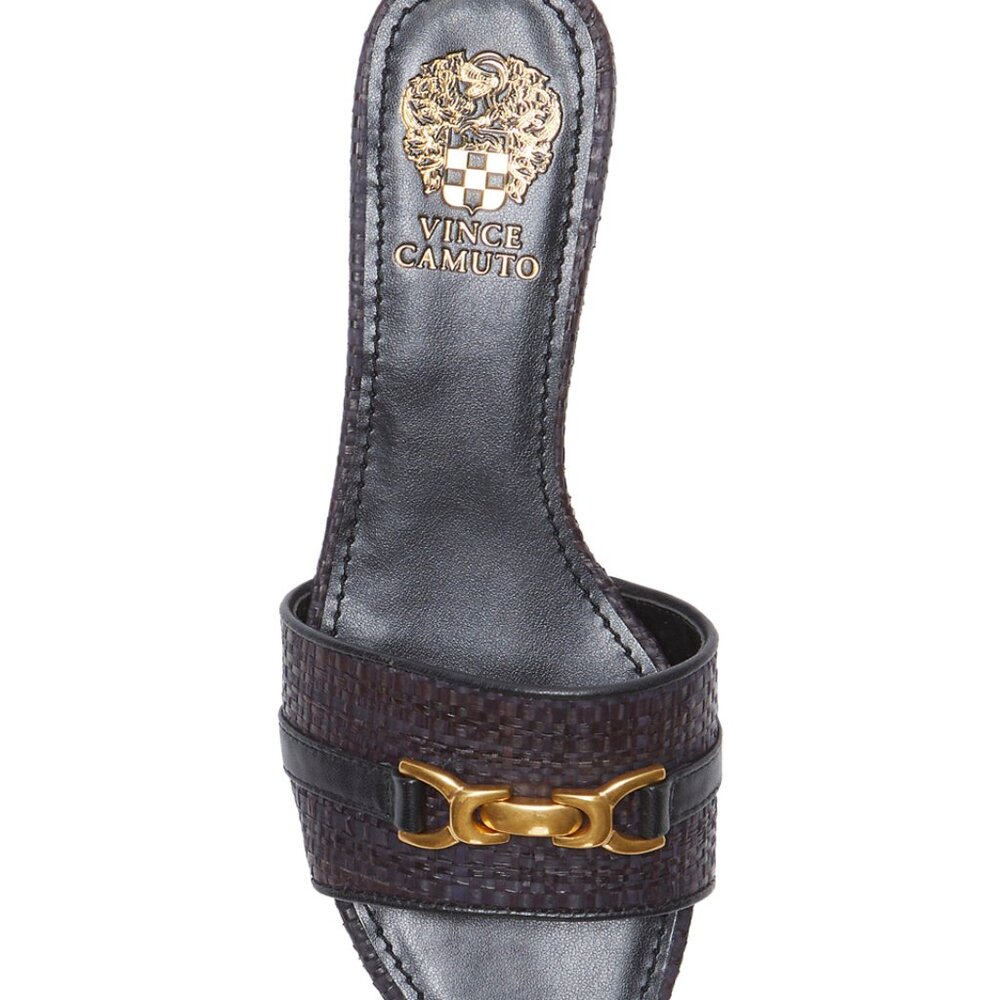 NWT Vince Camuto Women’s Maxine Horsebit Slide Sandals 7.5 - Picture 4 of 6